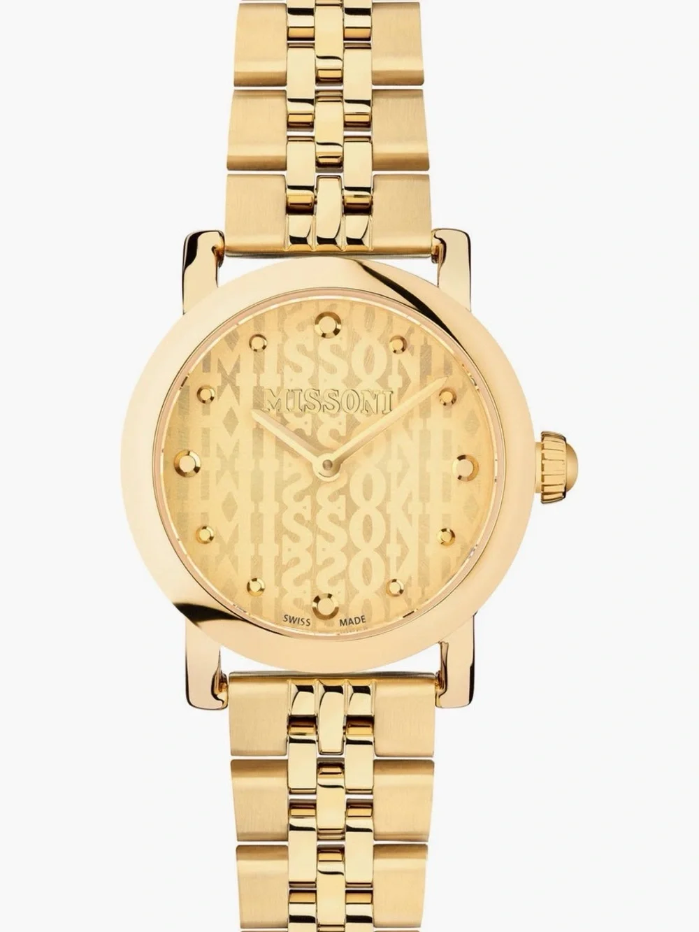 Missoni Gold-Tone Women's Bracelet Watch with Textured Dial